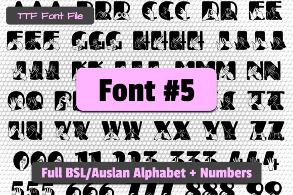 Able Lingo BSL 1-5 Font - Preview 5