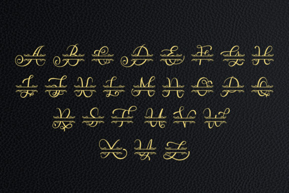 Avica Monogram Font - Preview 4