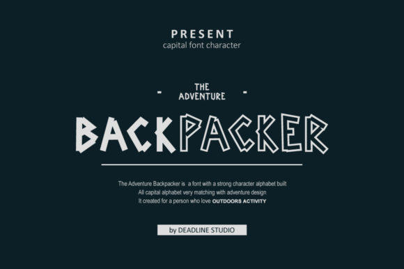 Backpacker Display Font By DeadLine