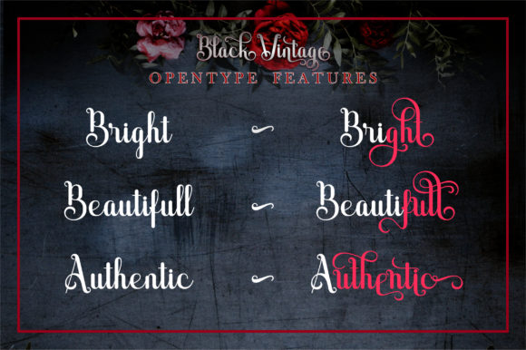 Black Vintage Font - Preview 2