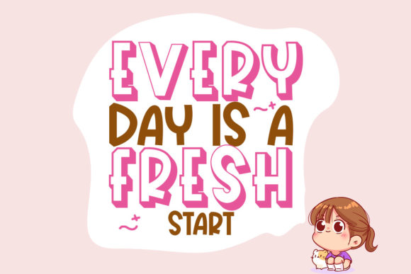 Fluffy Flappy Font - Preview 2