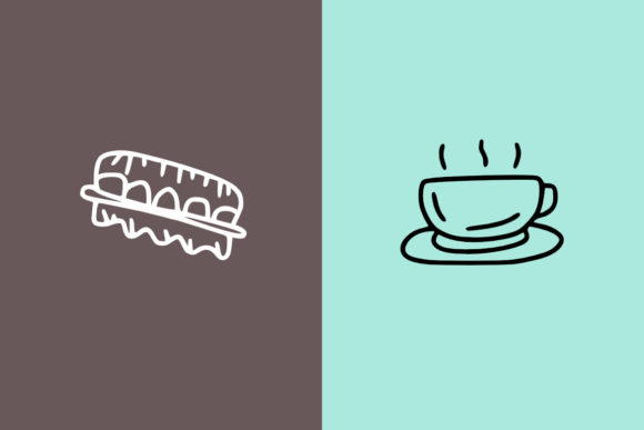 Kitchen Doodle Font PNG with transparent background - Preview 2