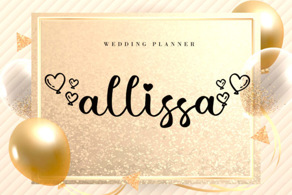 Lovely Balloon Font PNG with transparent background - Preview 1