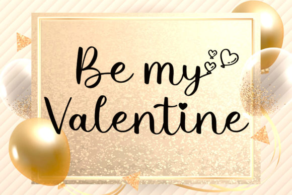 Lovely Balloon Font PNG with transparent background - Preview 3