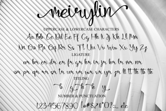 Meirylin Font font preview - 6