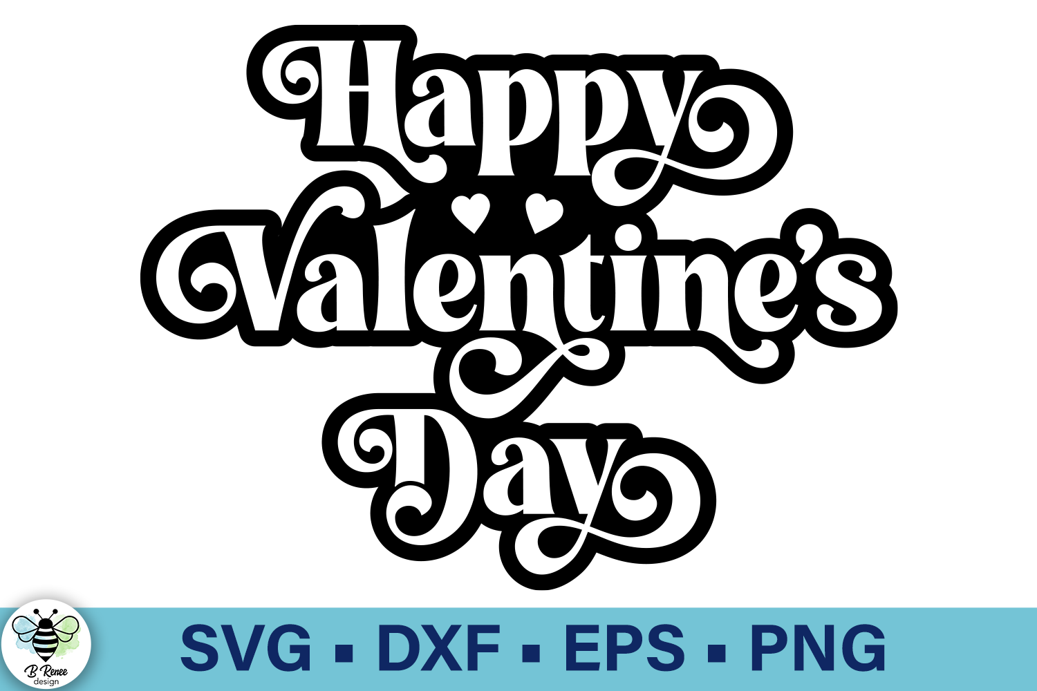 Retro Happy Valentine's Day SVG Graphic by B Renee Design · Creative ...