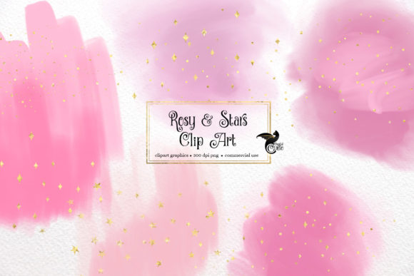 Rosy and Stars Clipart