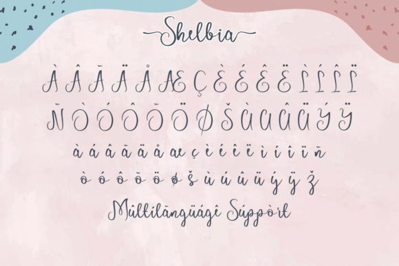 Shelbia Font PNG with transparent background - Preview 5