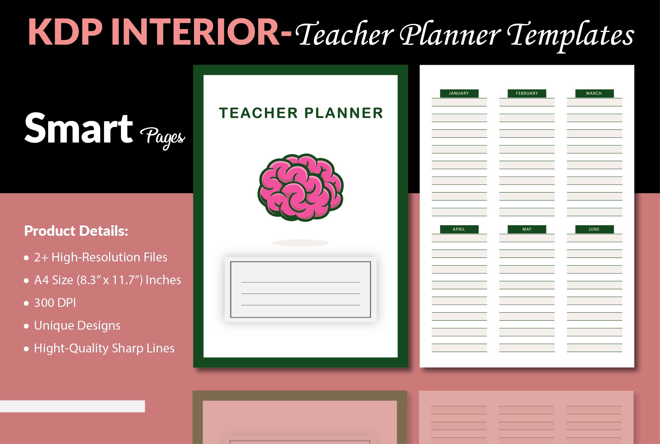 Teacher Planner Template - KDP Interior Graphic by Finer Designers ...
