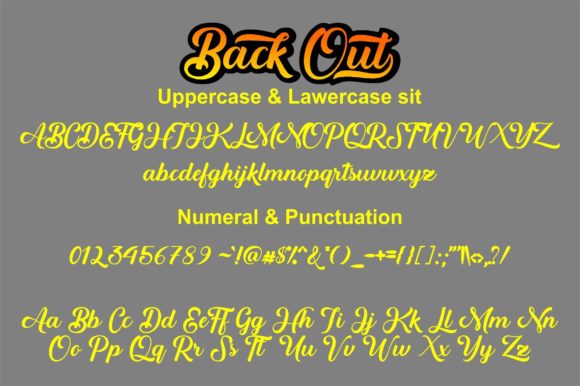 Backout Font - Preview 5