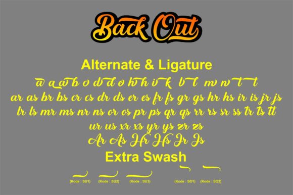 Backout Font - Preview 6