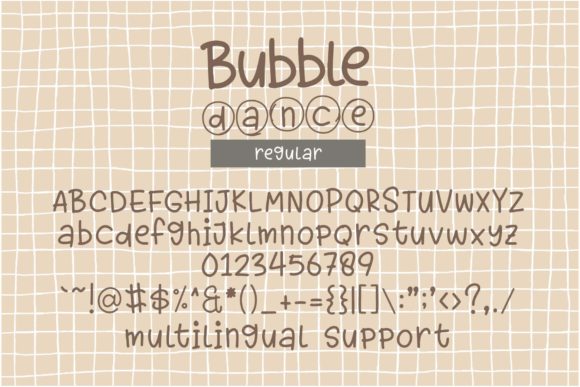 Bubble Dance Font - Preview 3