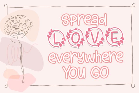 Bubble Heart Font - Preview 1