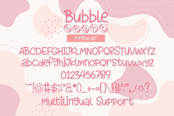 Bubble Heart Font - Preview 3