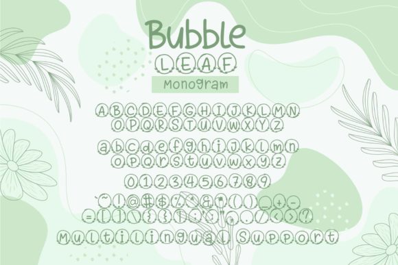 Bubble Leaf Font - Preview 5