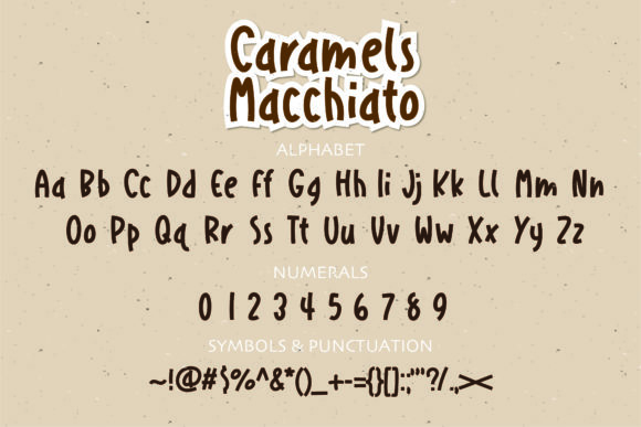 Caramels Macchiato Font - Preview 1