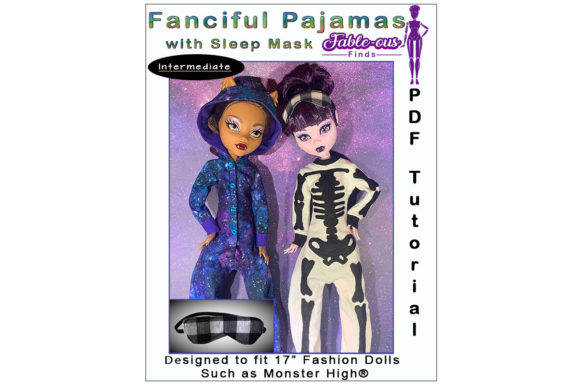 Fanciful Pajamas Monster Doll