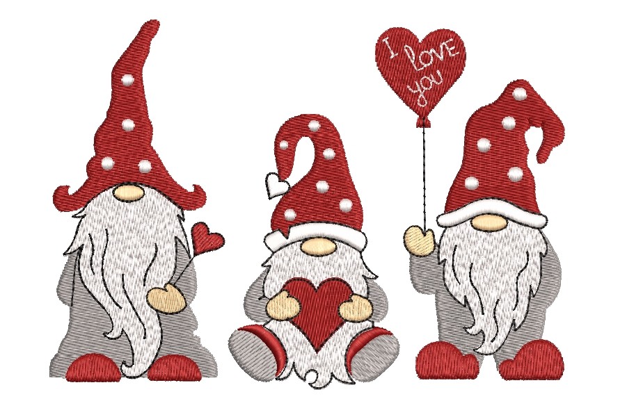 Gnomes for Valentine's Day