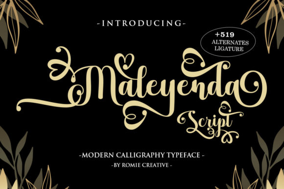 Malanda Lettering The Special Collection Font Bundles Bundle · Creative Fabrica