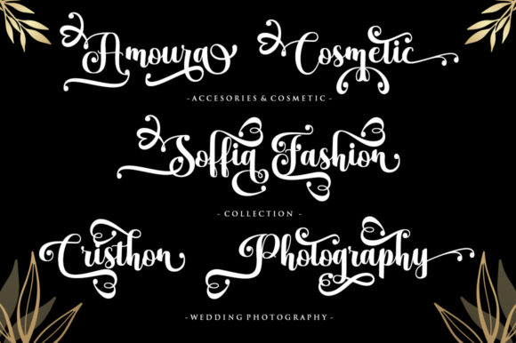 Maleyenda Script Font PNG with transparent background - Preview 1