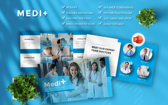 Preview of Medi+ – Medical Business PowerPoint