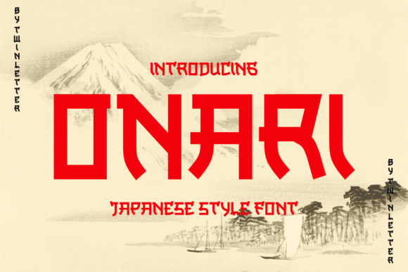 Onari Faux Japanese Fuentes Display Fuente Por twinletter