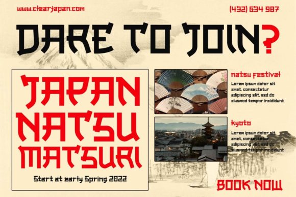 Onari Faux Japanese Font PNG with transparent background - Preview 6