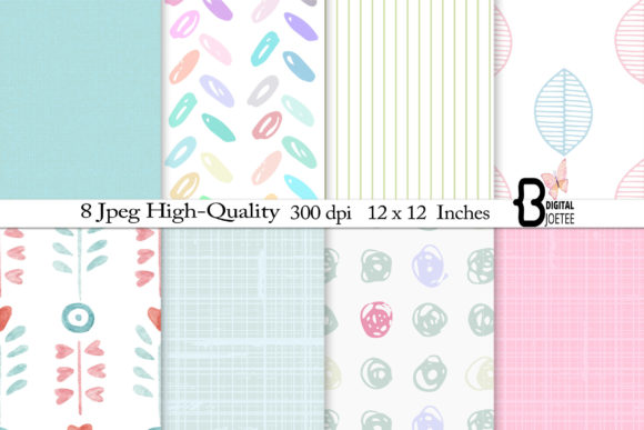 Pink Pastel Spring Valentine Patterns