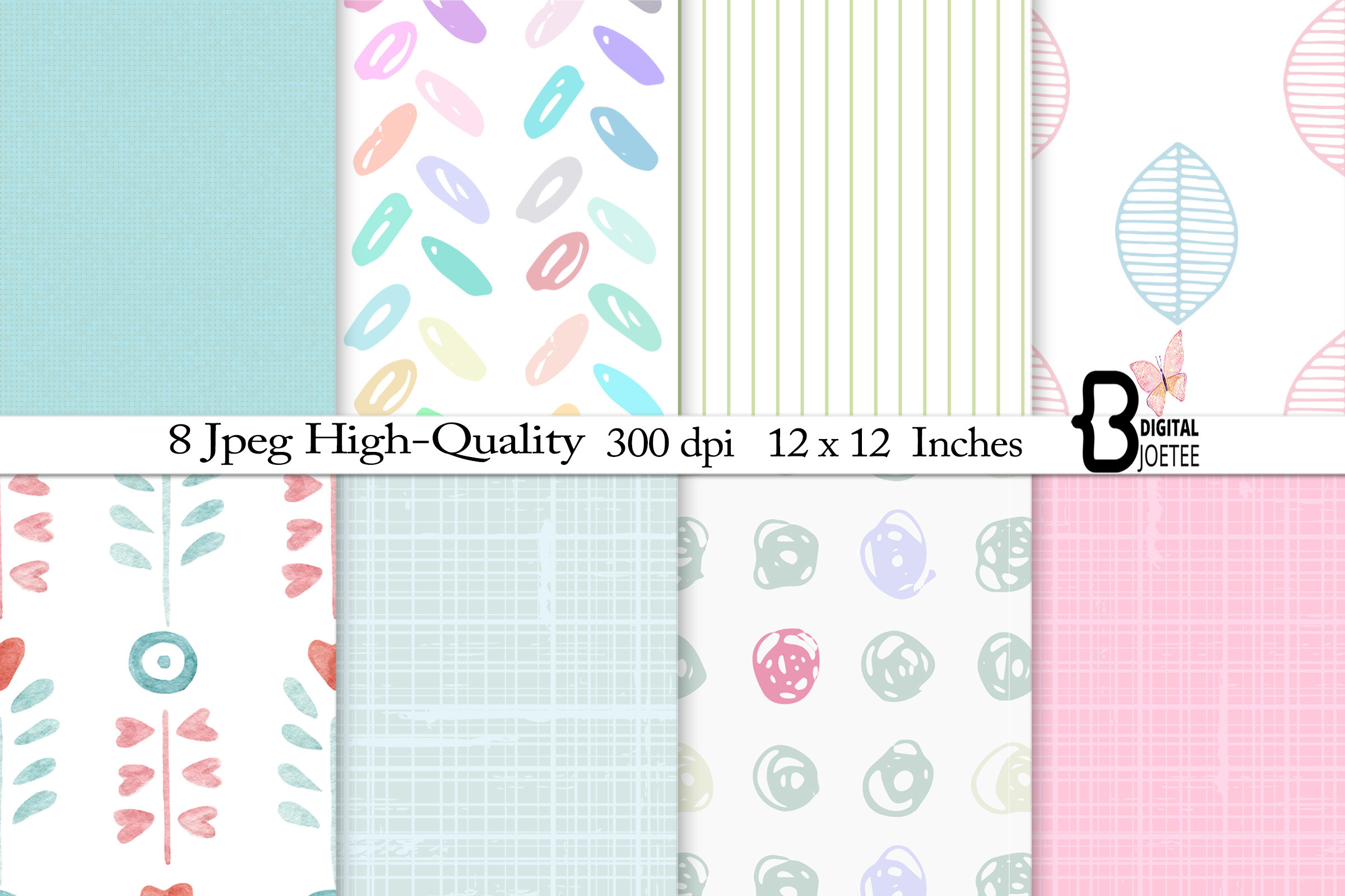 Pink Pastel Spring Valentine Patterns