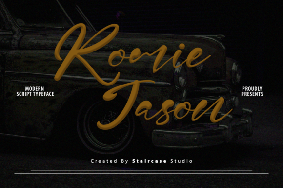 Romie Jason Font PNG with transparent background - Preview 1
