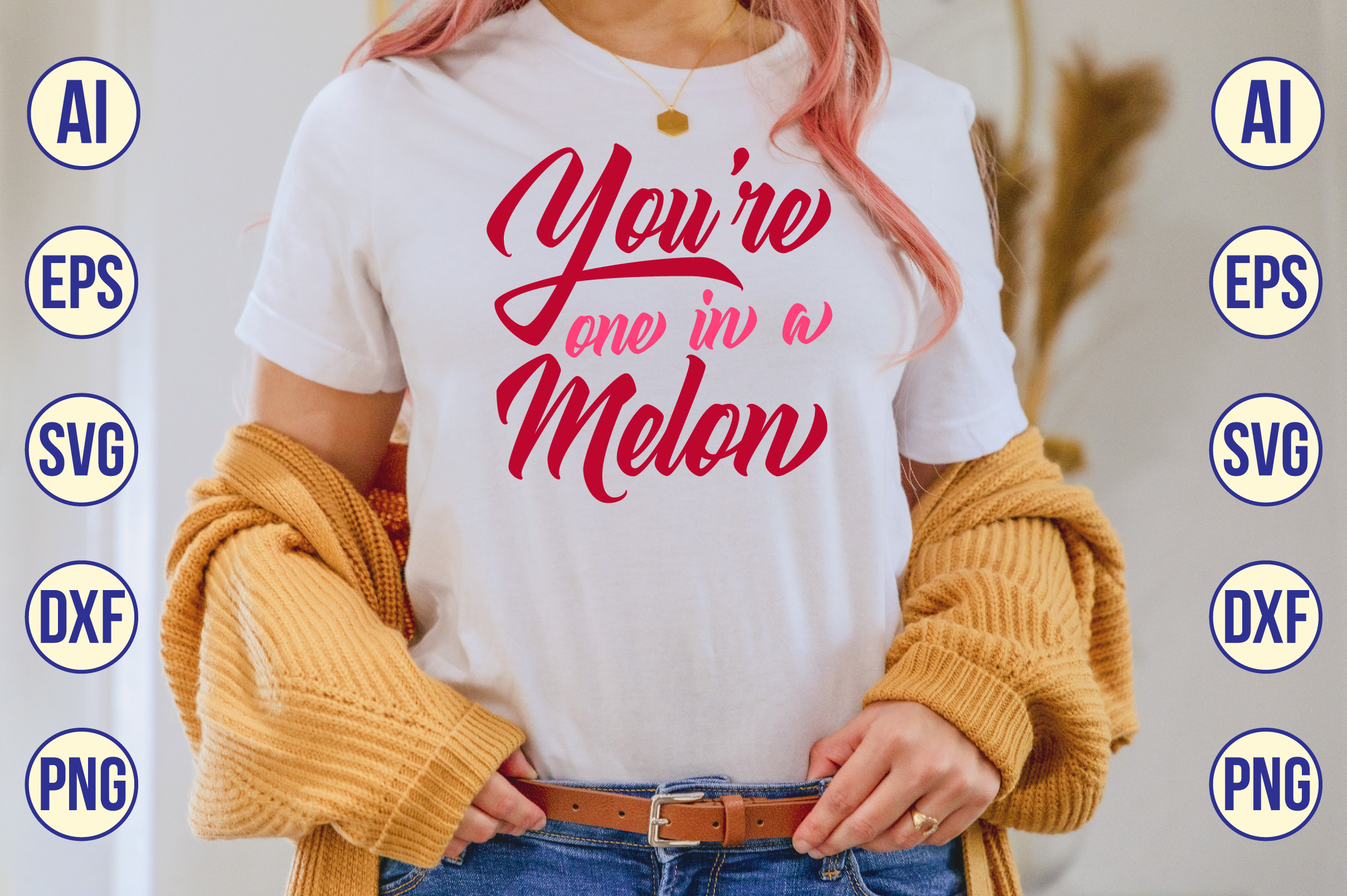 You're One in a Melon SVG Graphic by nirmal108roy · Creative Fabrica