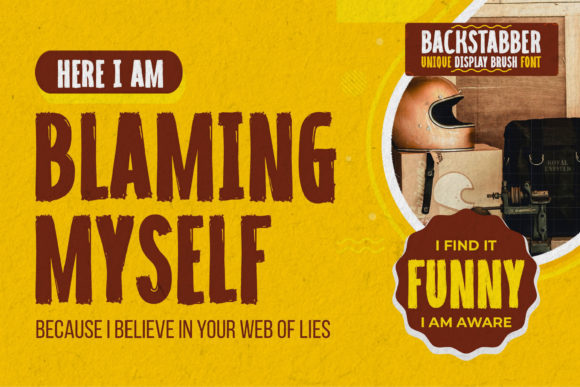 Backstabber Font - Preview 1
