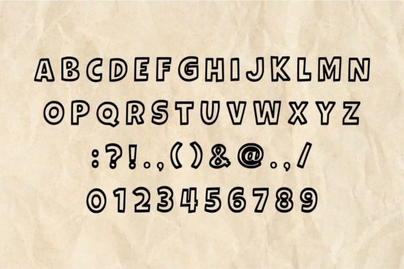 Cute Lines Font - Preview 3