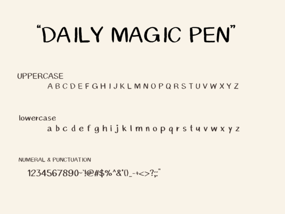 Daily Magic Pen Font - Preview 2