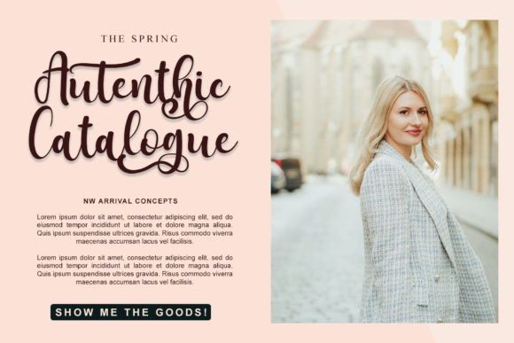 Hertina Script Font font preview - 3