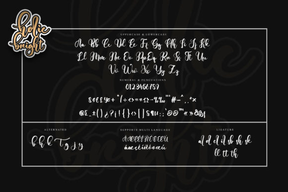 Holic Bright Font PNG with transparent background - Preview 5