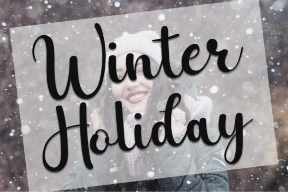Holiday Stories Font PNG with transparent background - Preview 3