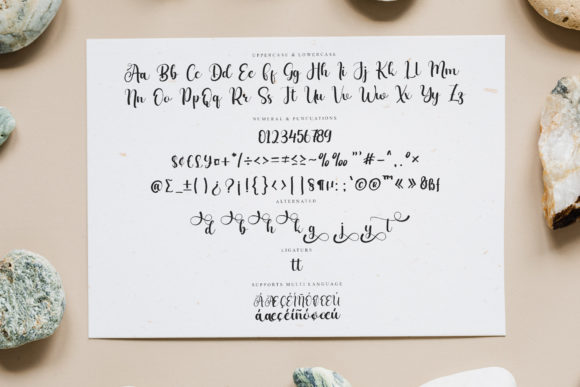 Holiday Stories Font PNG with transparent background - Preview 5