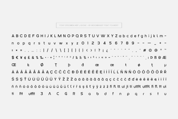 Ligione Font PNG with transparent background - Preview 3
