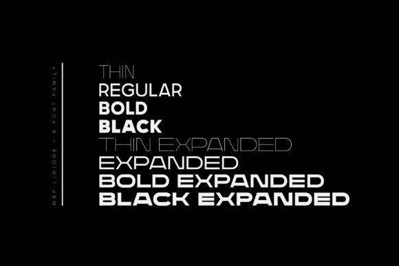 Ligione Font PNG with transparent background - Preview 4