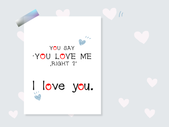 Lovely Life Font PNG with transparent background - Preview 1