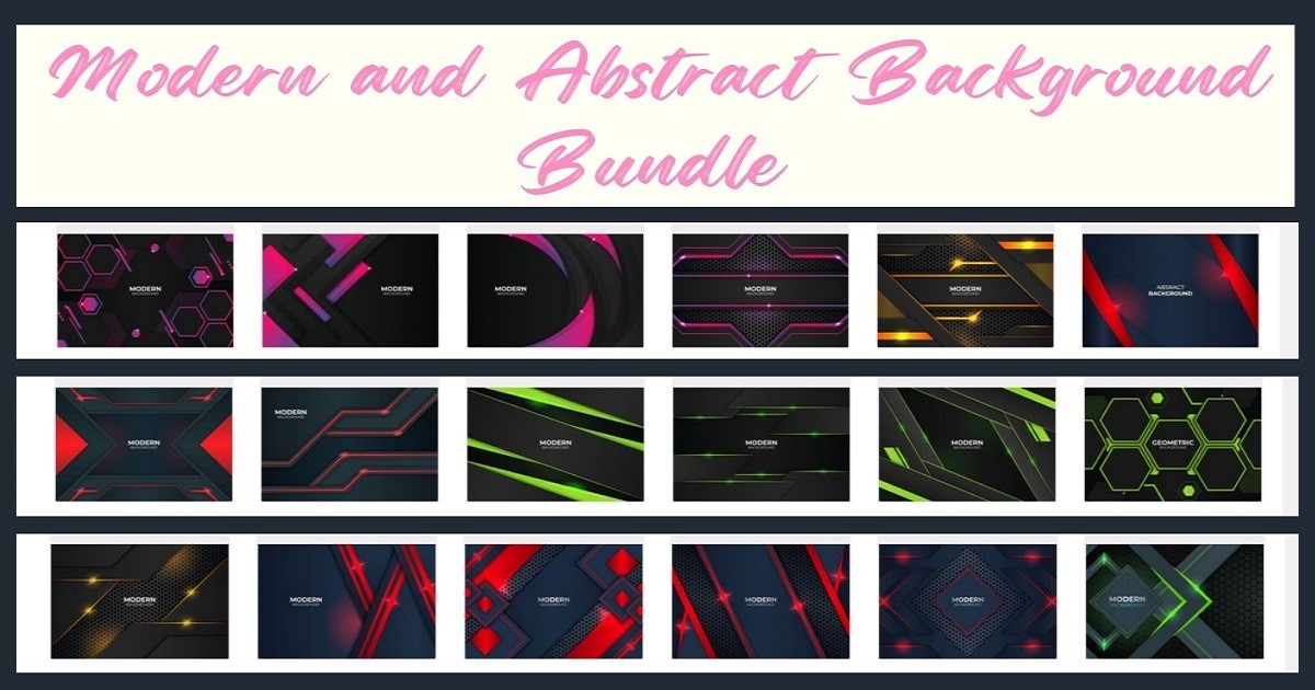 Modern and Abstract Background Bundle Bundle · Creative Fabrica