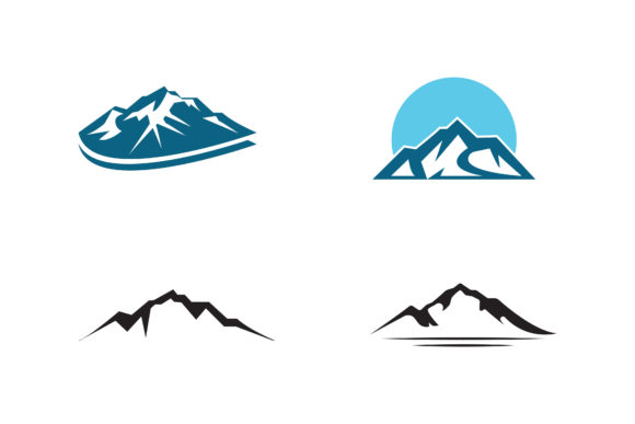 Mountain Icon Logo Template