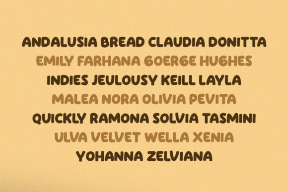 Quickly Brown Font PNG with transparent background - Preview 5