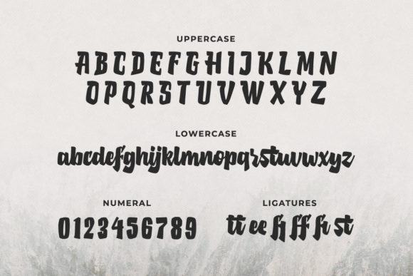 Redrick Font PNG with transparent background - Preview 1