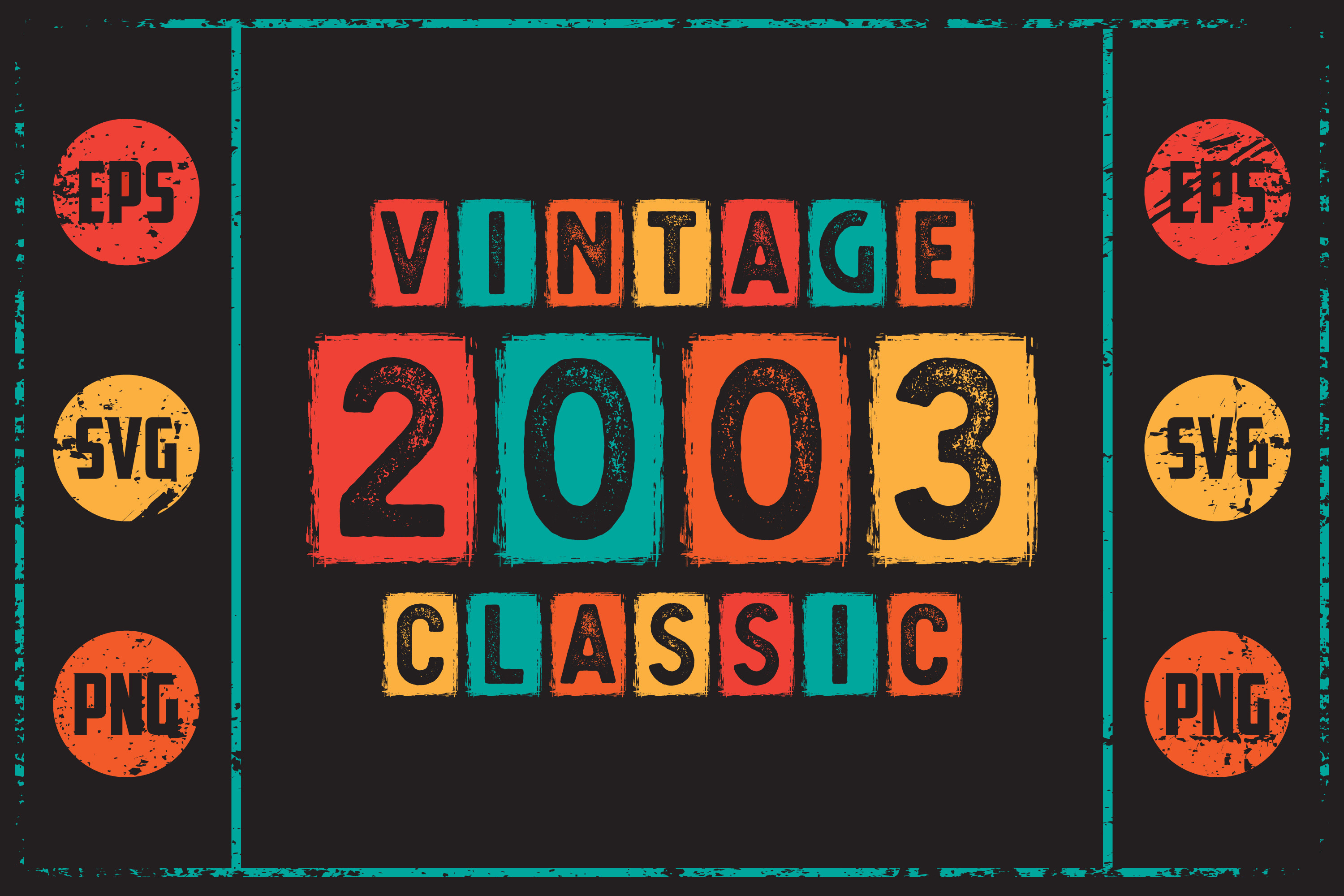 Vintage 2003 Classic Graphic by The Design Factory · Creative Fabrica