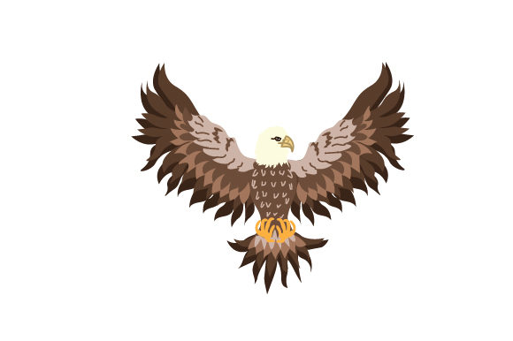 EAGLE with WINGS SPREAD OPEN SVG Cut file by Creative Fabrica
