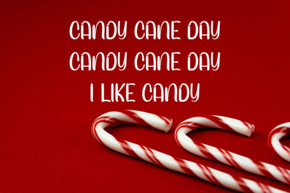 Candy Cane Font - Preview 2
