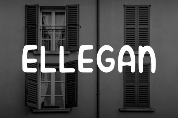 Ellegan Font PNG with transparent background - Preview 1