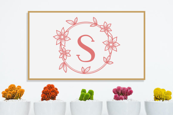 Fellisa Monogram Font PNG with transparent background - Preview 1